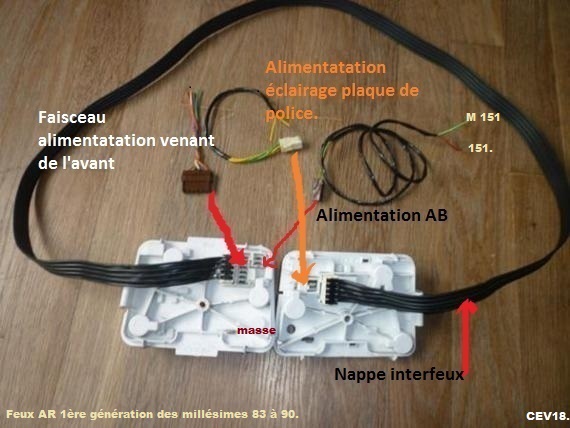 Panne feu arrièrre Peugeot 308 problême de masse : Le bar de la glisse